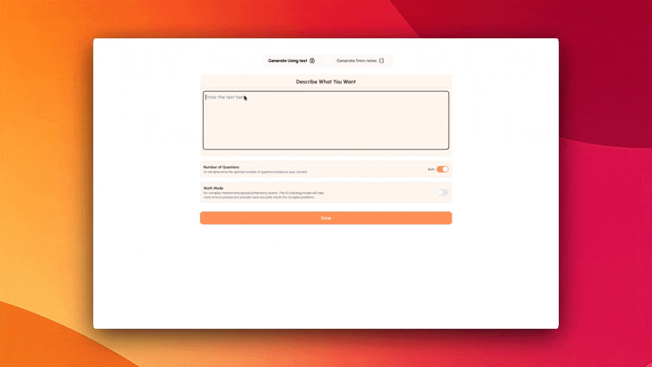 Manual Input UI