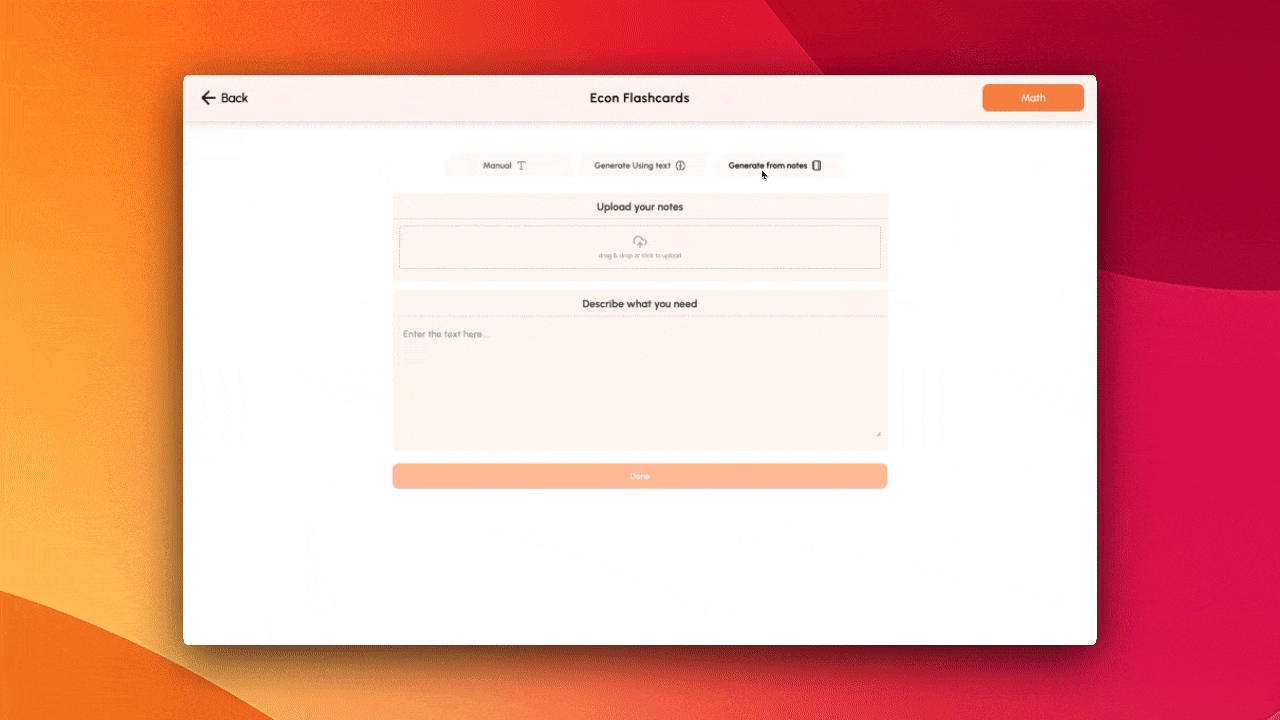 Flashcards demo